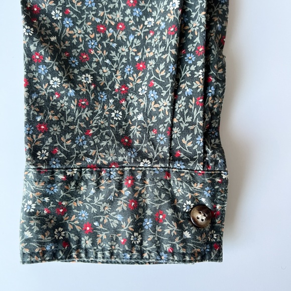 Liz Clairborne Floral Print Long Sleeve Button Down Shirt Size L - Picture 10 of 10